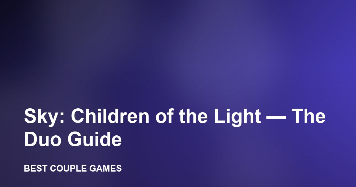 Two Sky: Children of the Light characters flying together